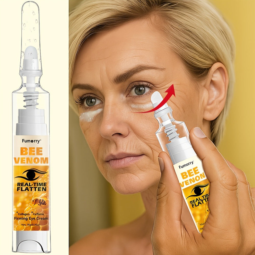 Bee Venom, Caffeine and Collagen Eye Cream Pen with White-and-Gold Body and Precision Dispenser Tip — image 7