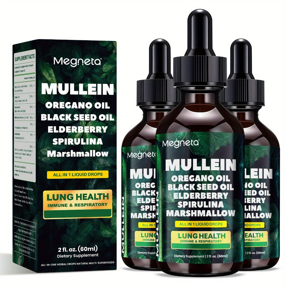 Mullein Leaf Liquid Drops for Lung Health & Respiratory Support, Natural Herbal Formula for Breathing Comfort — image 7