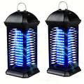 Cylindrical Plug-In Bug Zapper with Blue Grid Light in Black Single or Two-Piece Upgrade Options — image 2