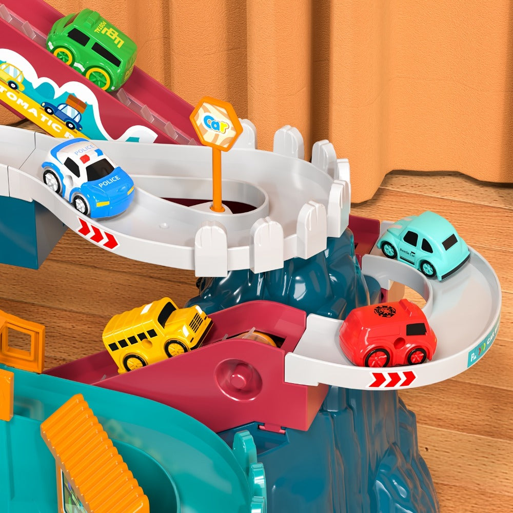 Dinosaur Race Track Toy Set for Kids with 10 Mini Cars & Ramp Launcher with the Listed Color, Size or Set Options for Everyda