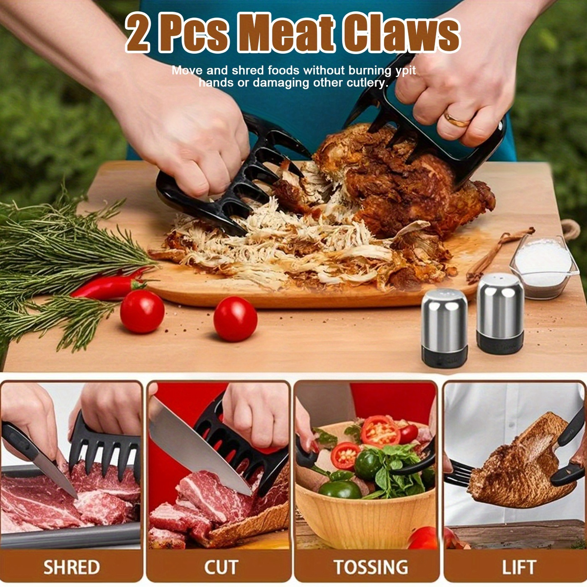 Thirty-Five-Piece BBQ Grill Tool Kit with Thermometer, Two Grill Mats, Heat Glove and Carry Case — image 10