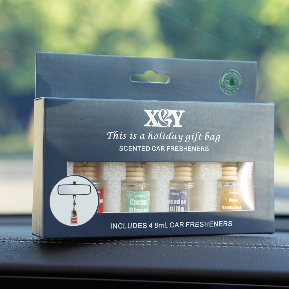 Car Air Freshener X&Y Four-Bottle Hanging Diffuser Gift Set with Eight available Style and Collection Options — image 14