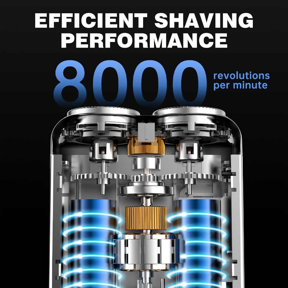 Electric Shaver Mini Dual Floating Blade with USB Charging and Select Waterproof or Digital Display Options — image 14