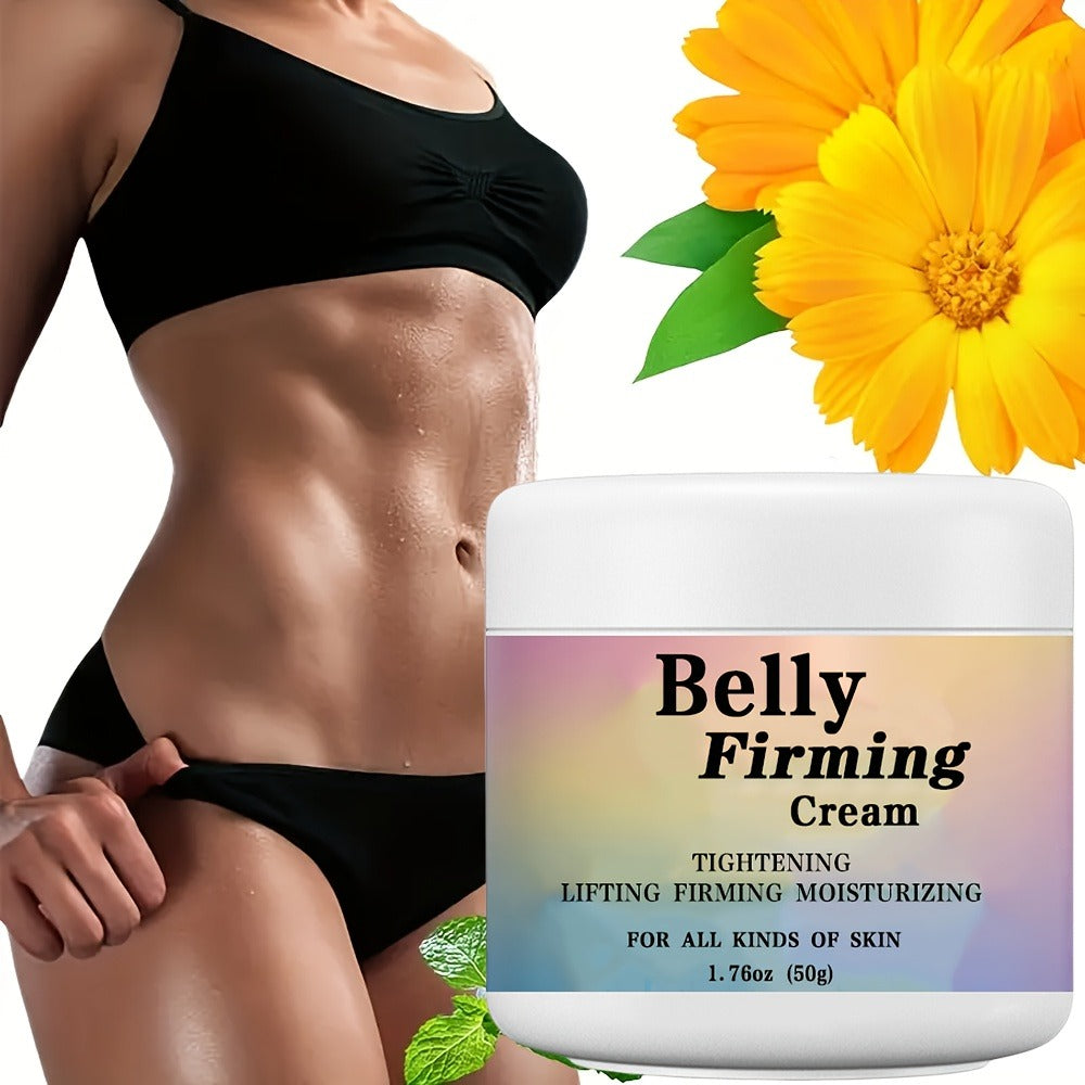 Body Cream 50g Jar with Caffeine Shea Butter Vitamin E and Macadamia Oil for External Belly Arm and Body Use — image 1
