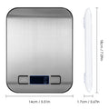5/10KG Digital Kitchen Scale Stainless Steel Portable Kitchen Food Scale LED Display Electronic Jewelry Baking Weight Scales - V.I.P Digital Presence