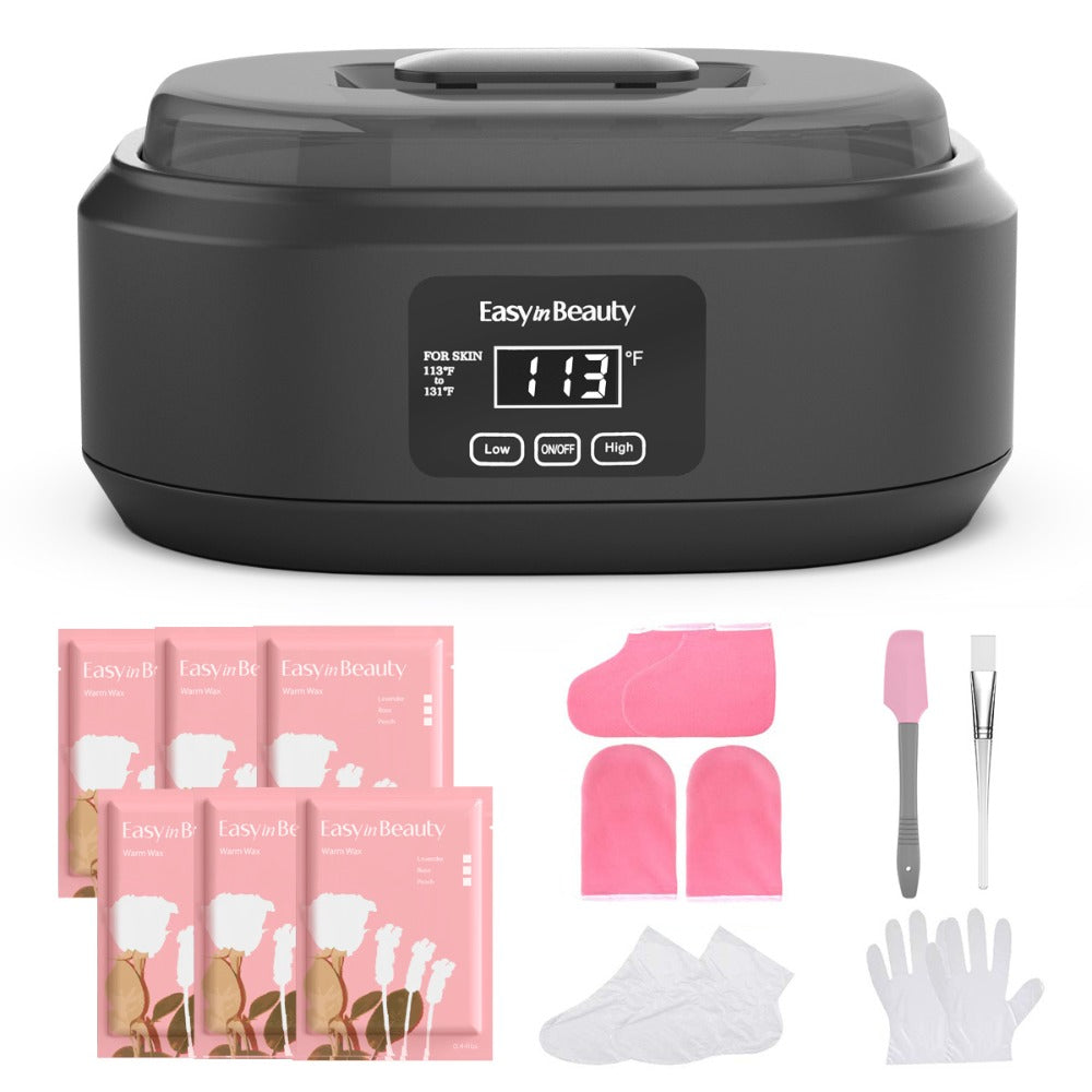 Paraffin Wax Warmer Kit 3000ml Touchscreen for Hands & Feet – Includes 6 Packs Refill Wax, Hot Wax Spa Bath for Arthritis Pai