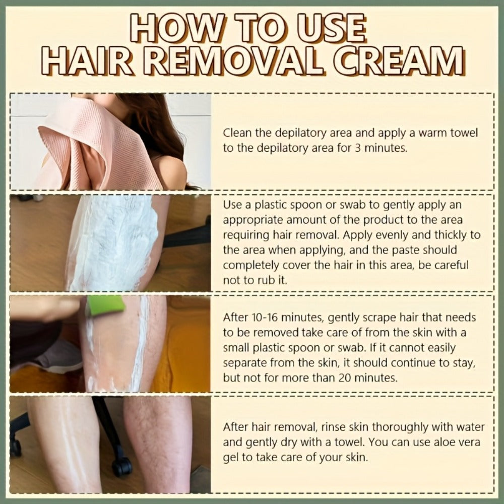 Hair Removal Cream ROZINO 100g Coconut and Squalane Tube with Carton for External Body Grooming — image 15