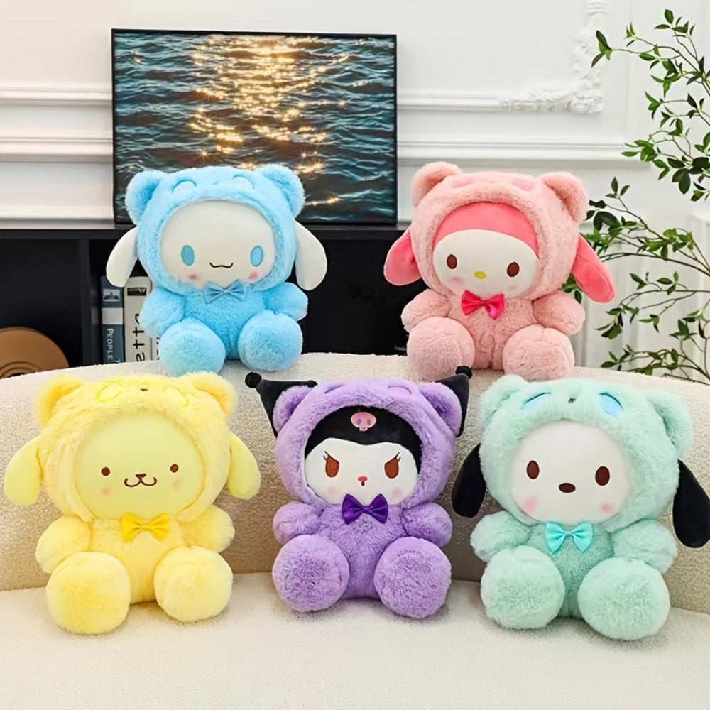 Plush Toy Big-Eared Puppy Character Doll in White, Blue Jade or Pudding Color Styles for Collecting — image 2