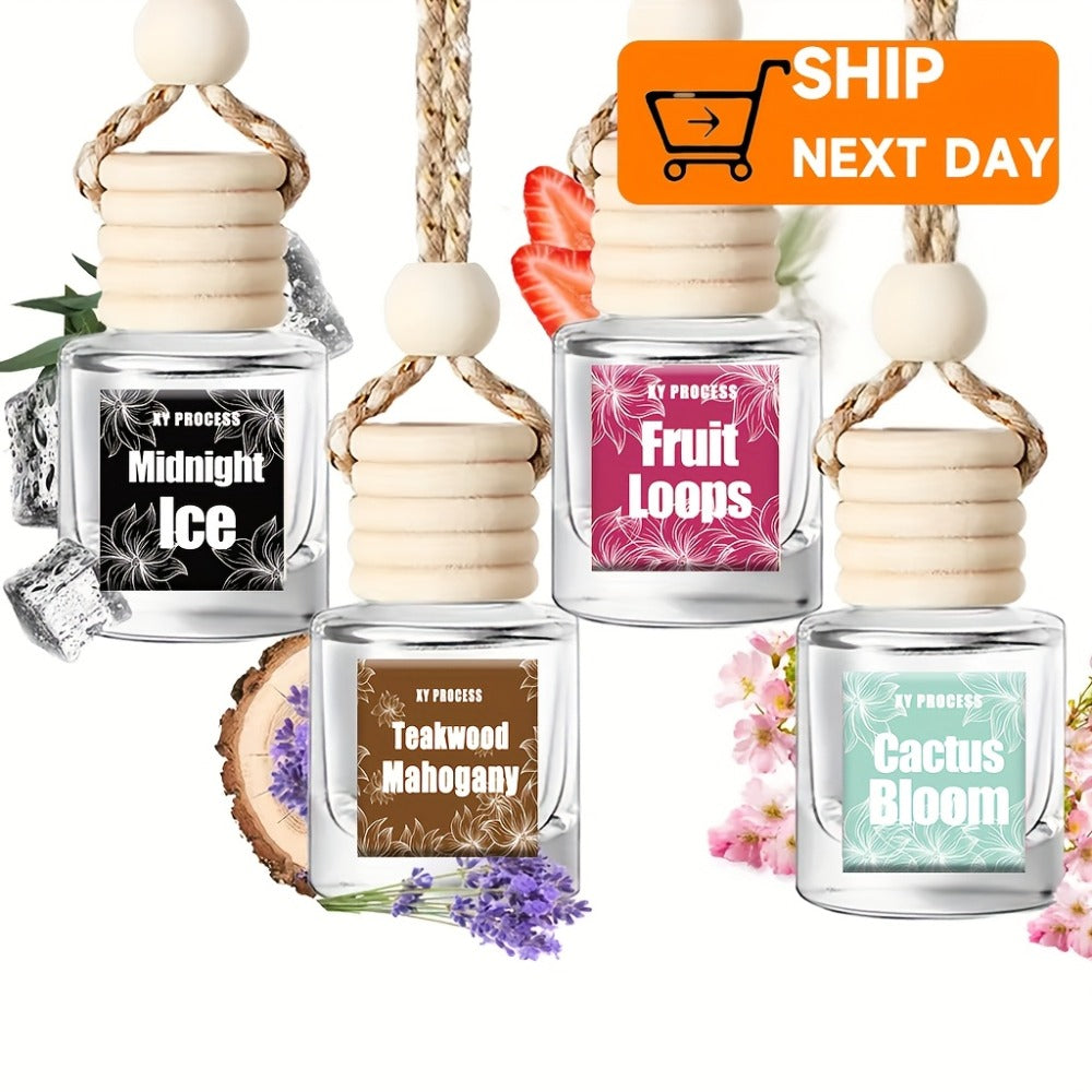 Car Air Freshener X&Y Four-Bottle Hanging Diffuser Gift Set with Eight available Style and Collection Options — image 11