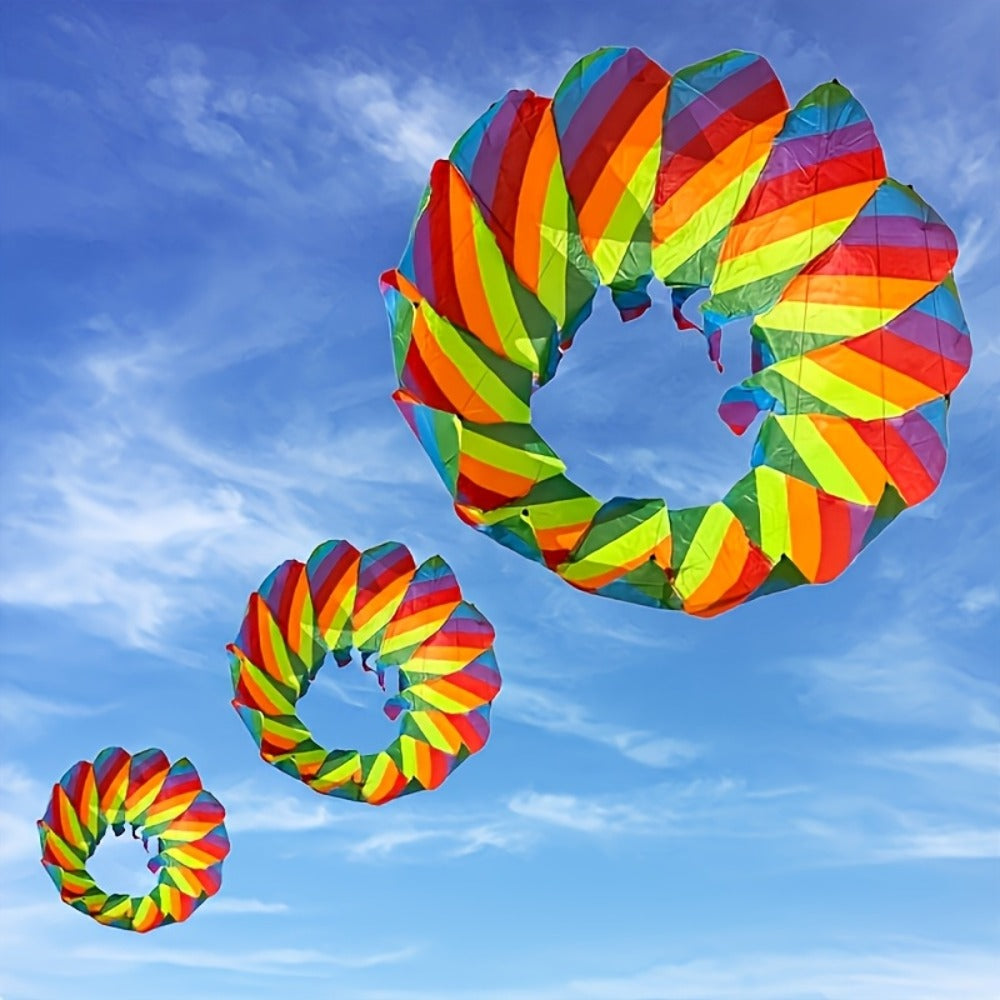 Rotating Lotus Tail Kite 3D Flower Basket Iridescent Kite for Kids Adults with the Listed Color, Size or Set Options for Ever