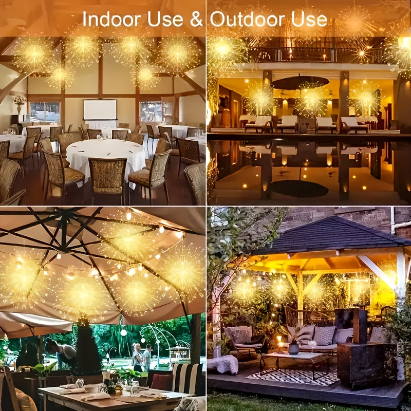 Solar Starburst Firework Light Set with 240, 360 or 450 LEDs, Remote and Eight Lighting Modes — image 11