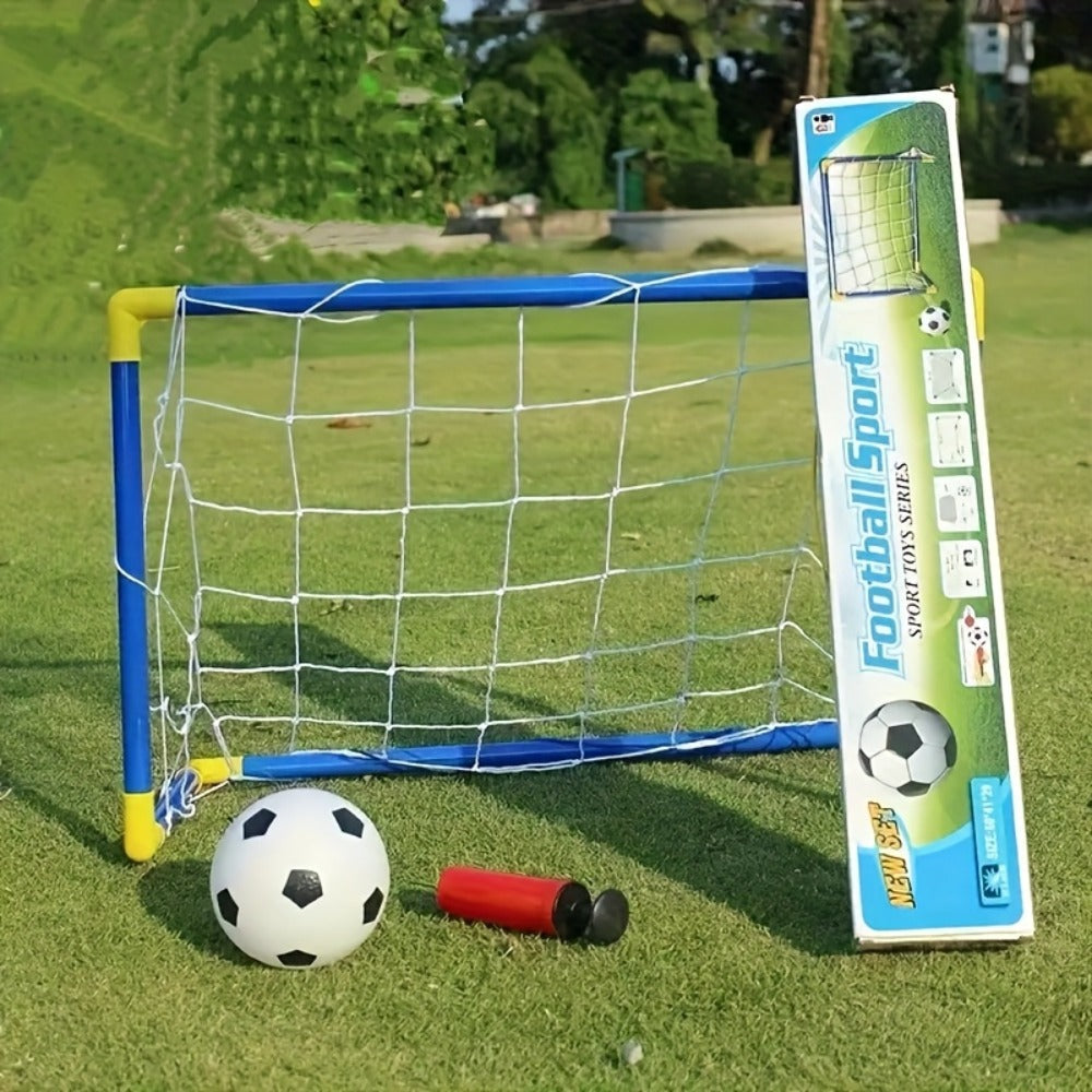 Kids Youth Football Goal Set, 2pcs Portable Easy-Assemble Soccer Goals for Indoor & Outdoor Play — image 11