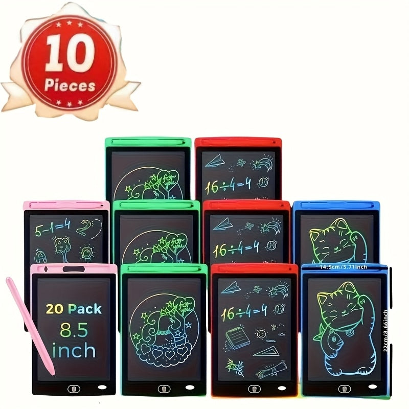 8.5-Inch LCD Drawing Tablets in 10- or 20-Piece Packs with Styluses and Multicolor Frames for Group Drawing — image 12