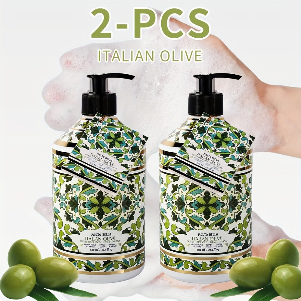 Moisturizing Liquid Hand Soap 2-Pack 21.3 fl oz Each – Foaming Pump Dispenser in 5 Scents, Gentle Gel Formula for All Skin Ty