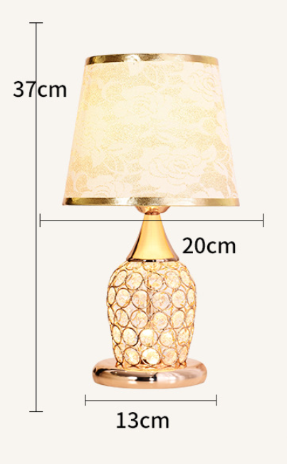 Crystal Table Lamp Ins Modern Bedroom Warm