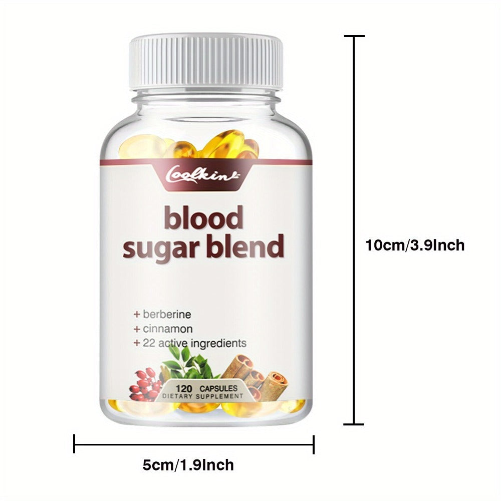 Blood Sugar Blend 120 Capsules, Berberine HCL, Cinnamon, CoQ10, Turmeric & Alpha Lipoic Acid — image 8