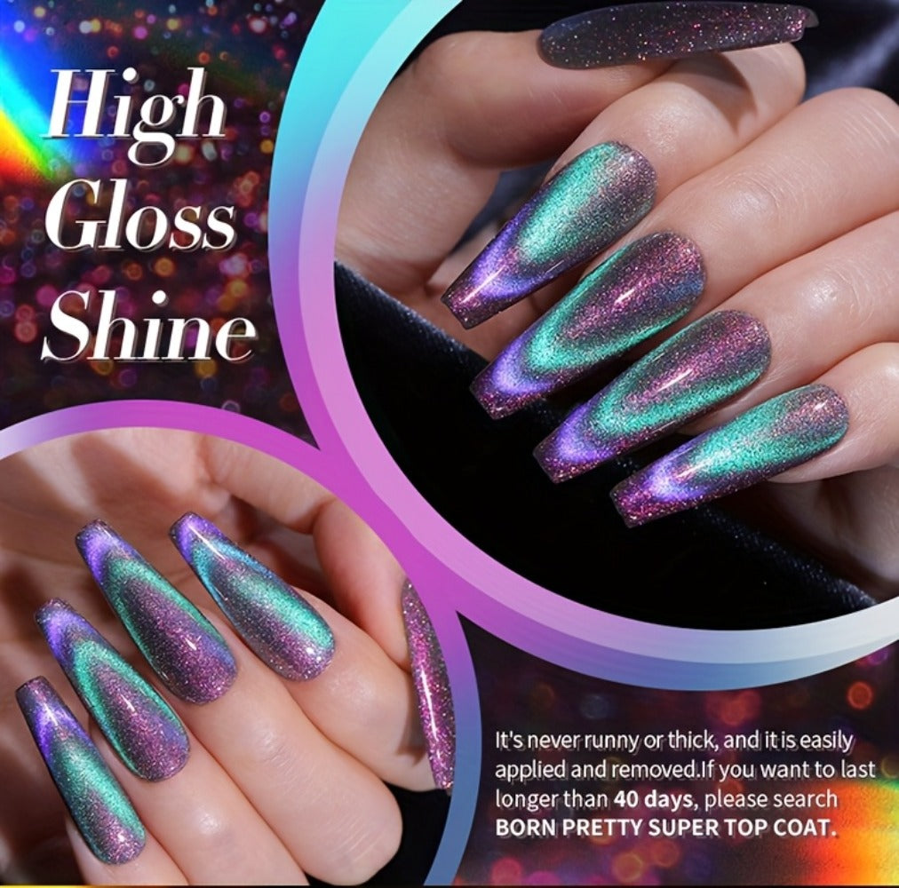 6-Piece Magnetic Cat-Eye Gel Nail Polish Set with Double-Light Reflection — image 21