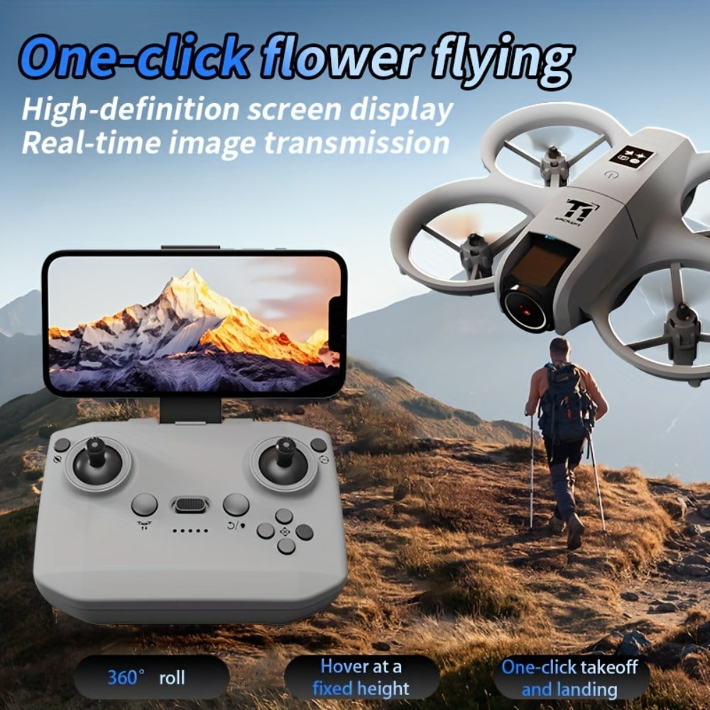 Mini 4K FPV Drone 180° Rotating Dual Camera Optical Flow Positioning Dual Batteries 360° Flip One-Key Takeoff Anti-Shake — im