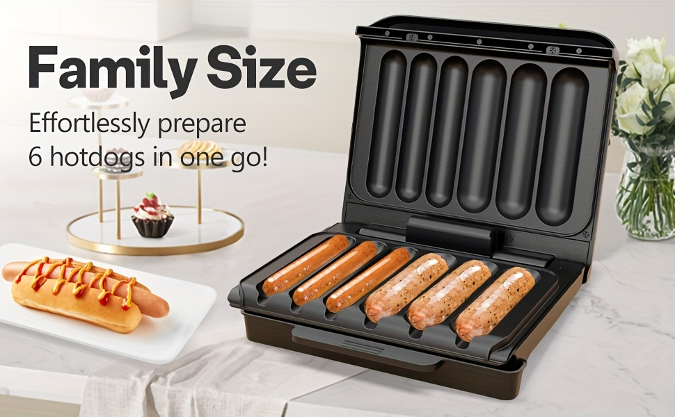 Hot Dog Machine in an Electric Design with Drip Tray for BBQ Parties — image 5