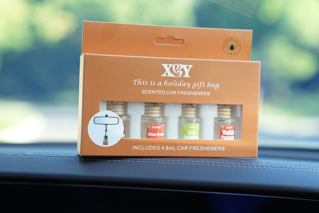 Car Air Freshener X&Y Four-Bottle Hanging Diffuser Gift Set with Eight available Style and Collection Options — image 20