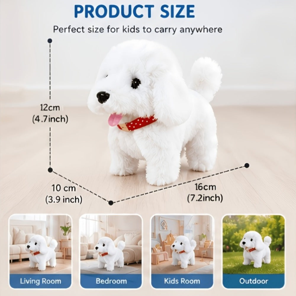 Robot Dog Toy for Kids Interactive Plush Puppy Walks Barks Wags Tail Smart with the Listed Color, Size or Set Options for Eve