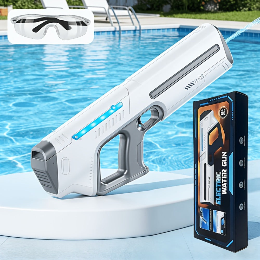 Electric Pulse-Light Water Blaster Bundle with Hard Case, Pictured Goggles and Three Color Choices — image 4