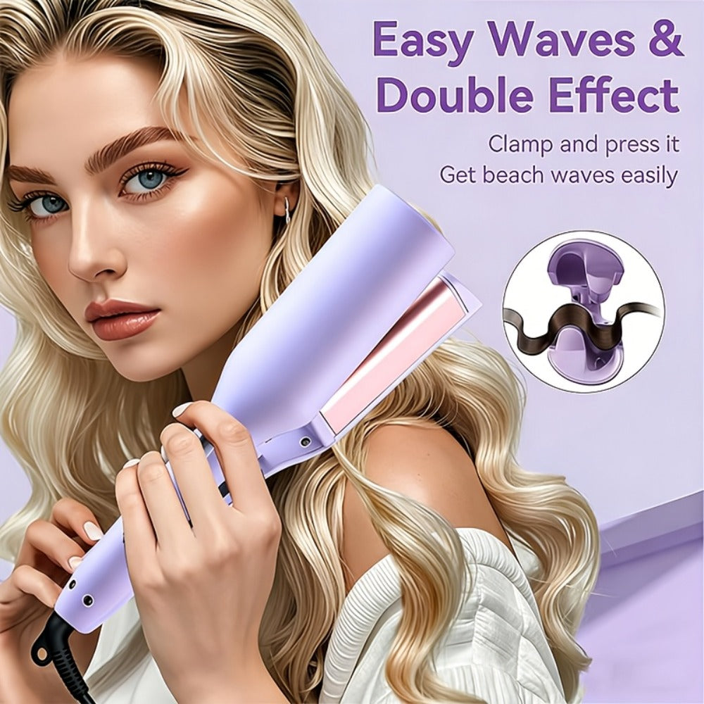 32mm Professional Curling Iron for Waves & Deep Curls with Anti-Scald Safe Temp Control, Salon Curl Iron for Women — image 5