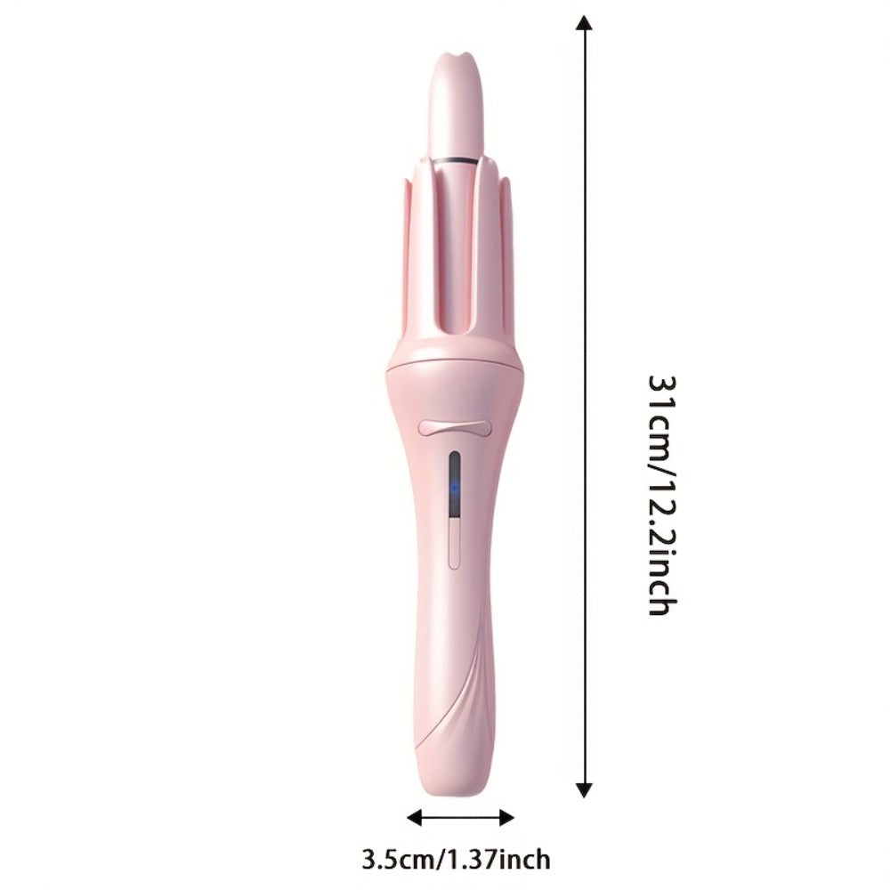 Automatic Curling Iron for Women with Ionic Technology, 4 Temperature Settings, 3 Timer Options, Dual-Direction Rotation — im
