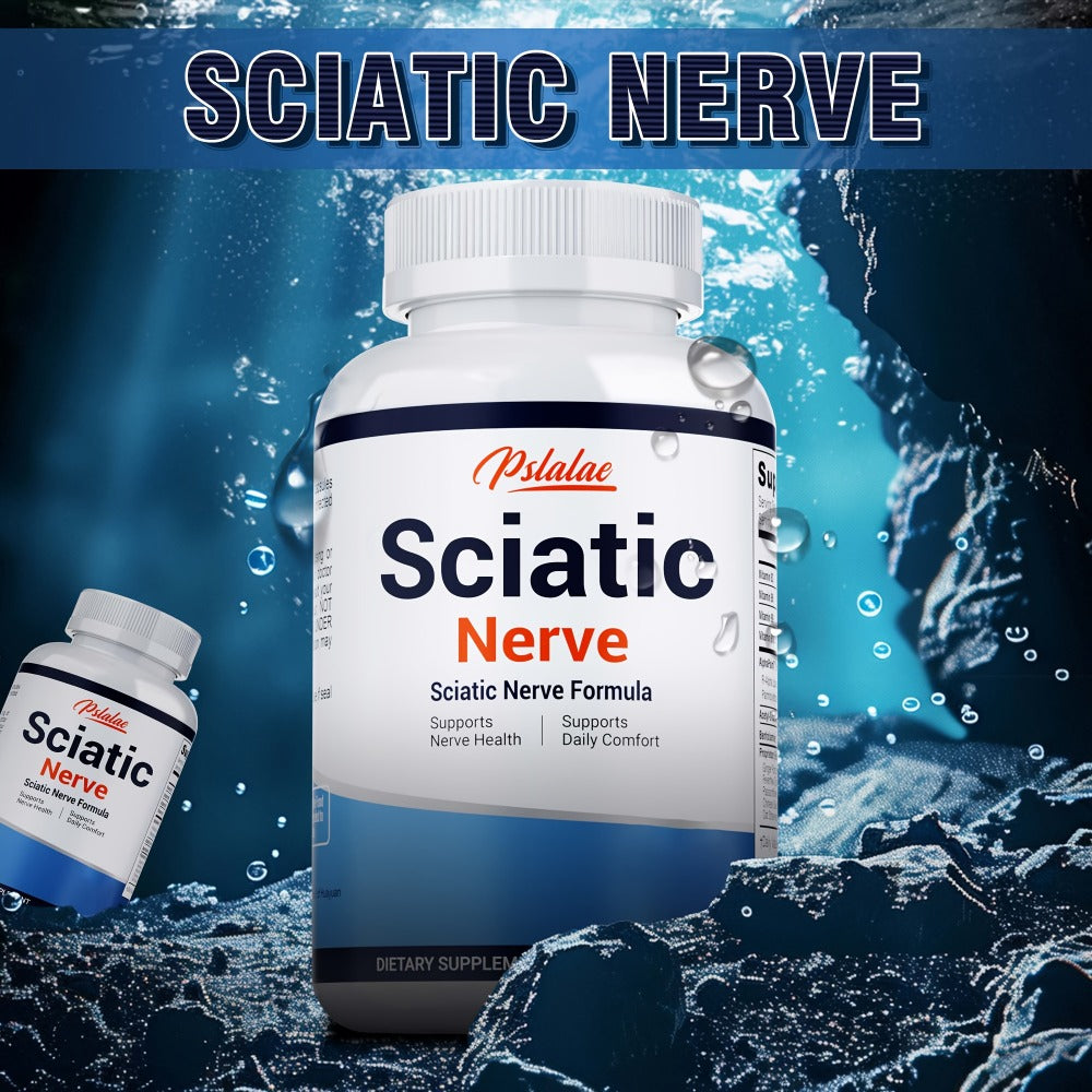 Nerve Pain Supplement 120 Capsules, Sciatic Nerve & Neuropathy Support with Vitamin B Complex, Benfotiamine & Acetyl-L-Carnit