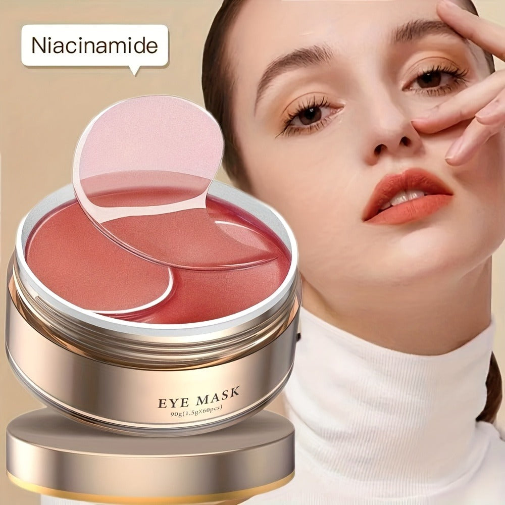 Caffeine Eye Masks 60 Pcs Under Eye Gel Pads – Hyaluronic Acid & Collagen for Dark Circles Puffiness & Fine Lines — image 1