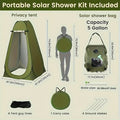 Camping Shower Tent Kit Pop Up Tent Solar Shower Bag 20L for Camping, Travel and Outdoor Use — image 2