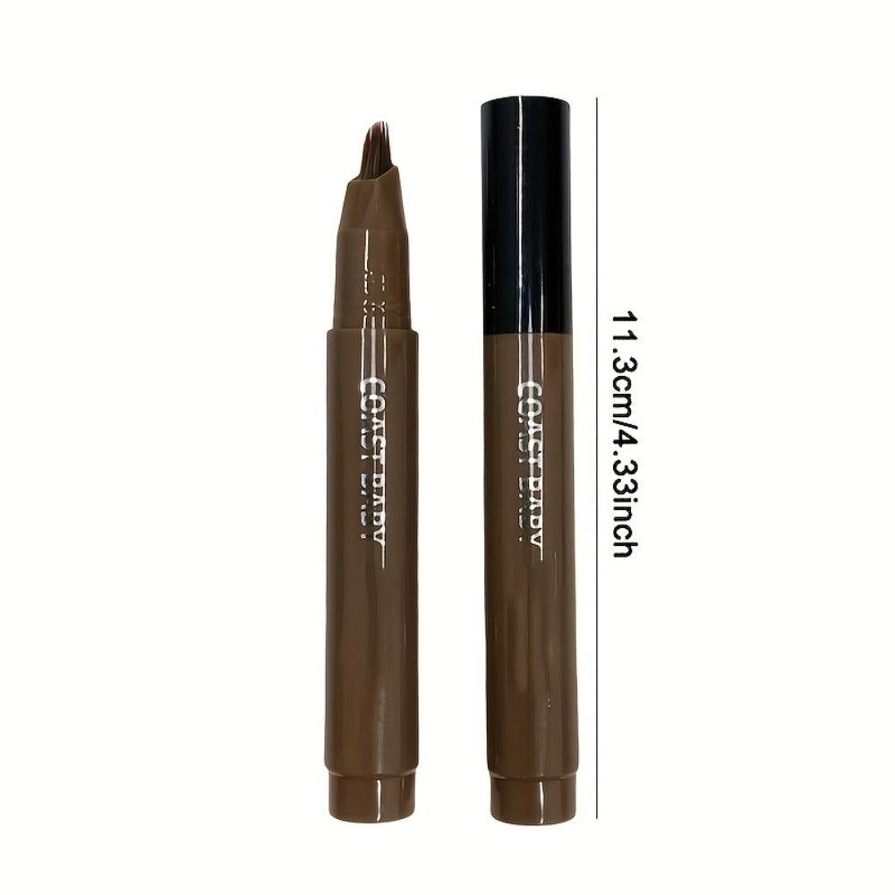 Two-Pack Multi-Fork Tip Eyebrow Pens with Capped Bodies, Approx. 11.3 cm Length and Four Color Label Options — image 6