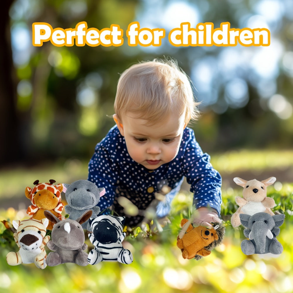 Stuffed Animal Mini Forest Animal Set with 12- or 24-Piece Pack Options for Party Favors and Prizes — image 12
