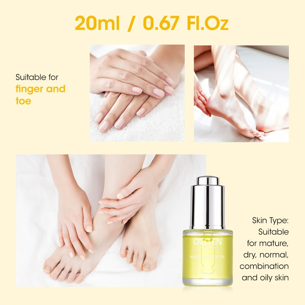 Cuticle Oil Treatment Set 2pcs 0.68oz Each Nourishing Hydrating – Moisturizer for Dry Cracked Cuticles & Brittle Nails — imag