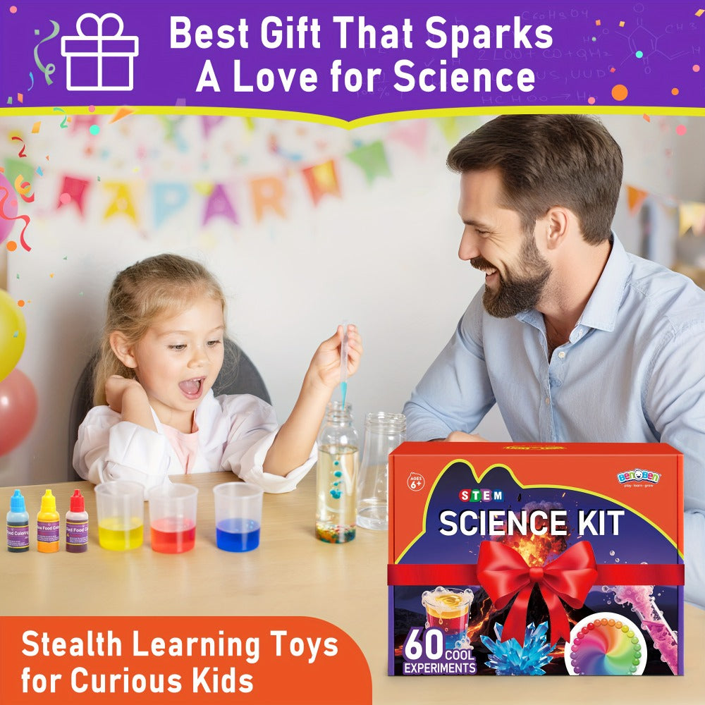 STEM Science Kit for Kids Ages 6-12, 60 80 105 Lab Experiments, Chemistry Set with Crystal Growing & Chemical Reactions — ima