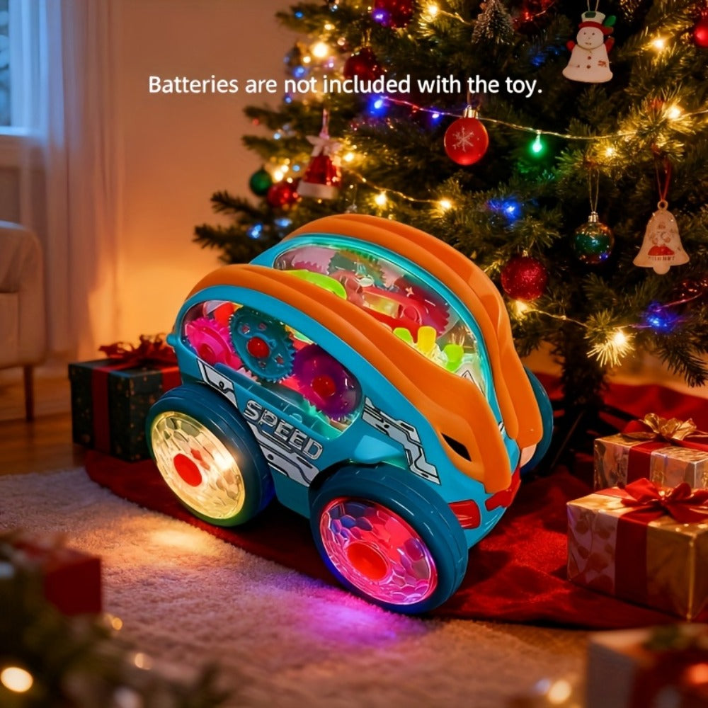 Dump Truck Toy Car with Colorful LED Lights & Music, Auto Rolling Construction Vehicle Toy for Toddlers Kids Ages 2+ — image 