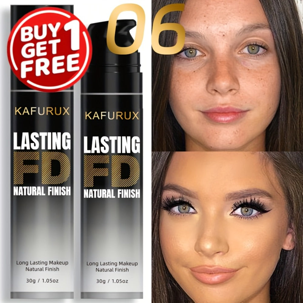 KAFURUX Liquid Foundation Two-Bottle Set with Pump Dispensers and Eight Matching Shade Pairs — image 12