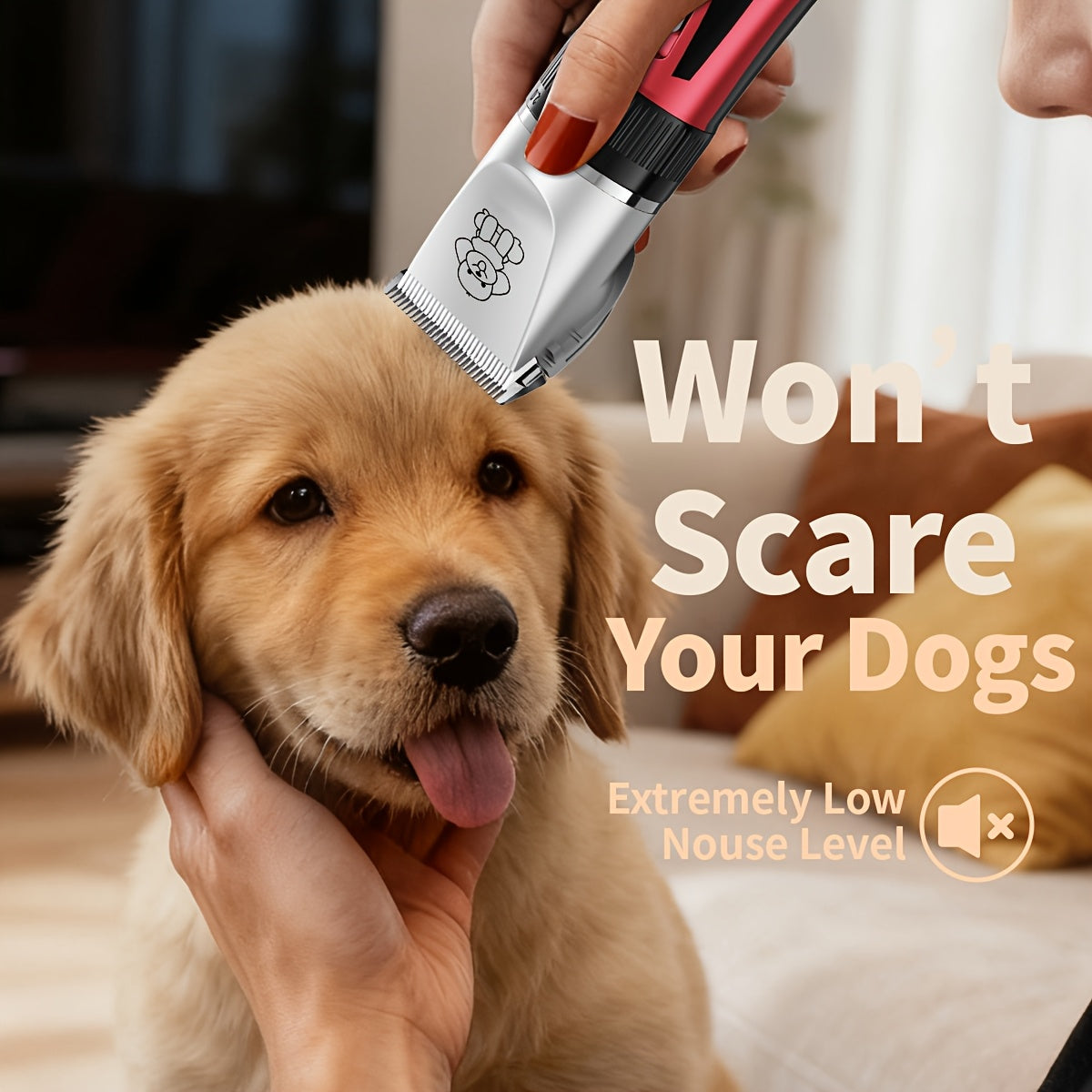 Pet Hair Clipper, USB-Rechargeable Cordless Trimmer with Adjustable Comb and Four Package Options — image 4