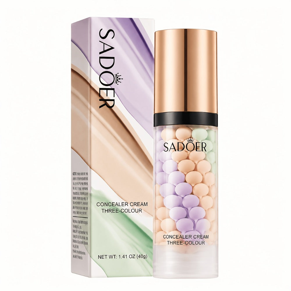 3-in-1 Color Correcting Face Primer 2-Pack, Makeup Base, Multi-Color Semi-Sheer Foundation — image 3