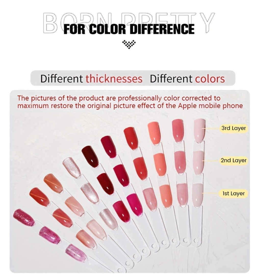 Gel Nail Polish 6-Color 9D Polaris Magnetic Set with Six 10ml Glass-Water-Light Shades for Nail Art — image 21