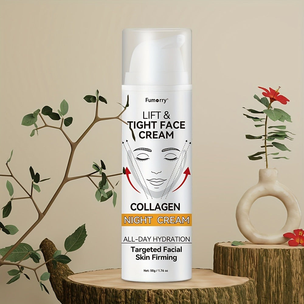 Snail Mucin Collagen Night Cream Firming Lifting Tightening Hydrating Moisturizing Anti-Aging Face Cream Soft Elastic Skin Al