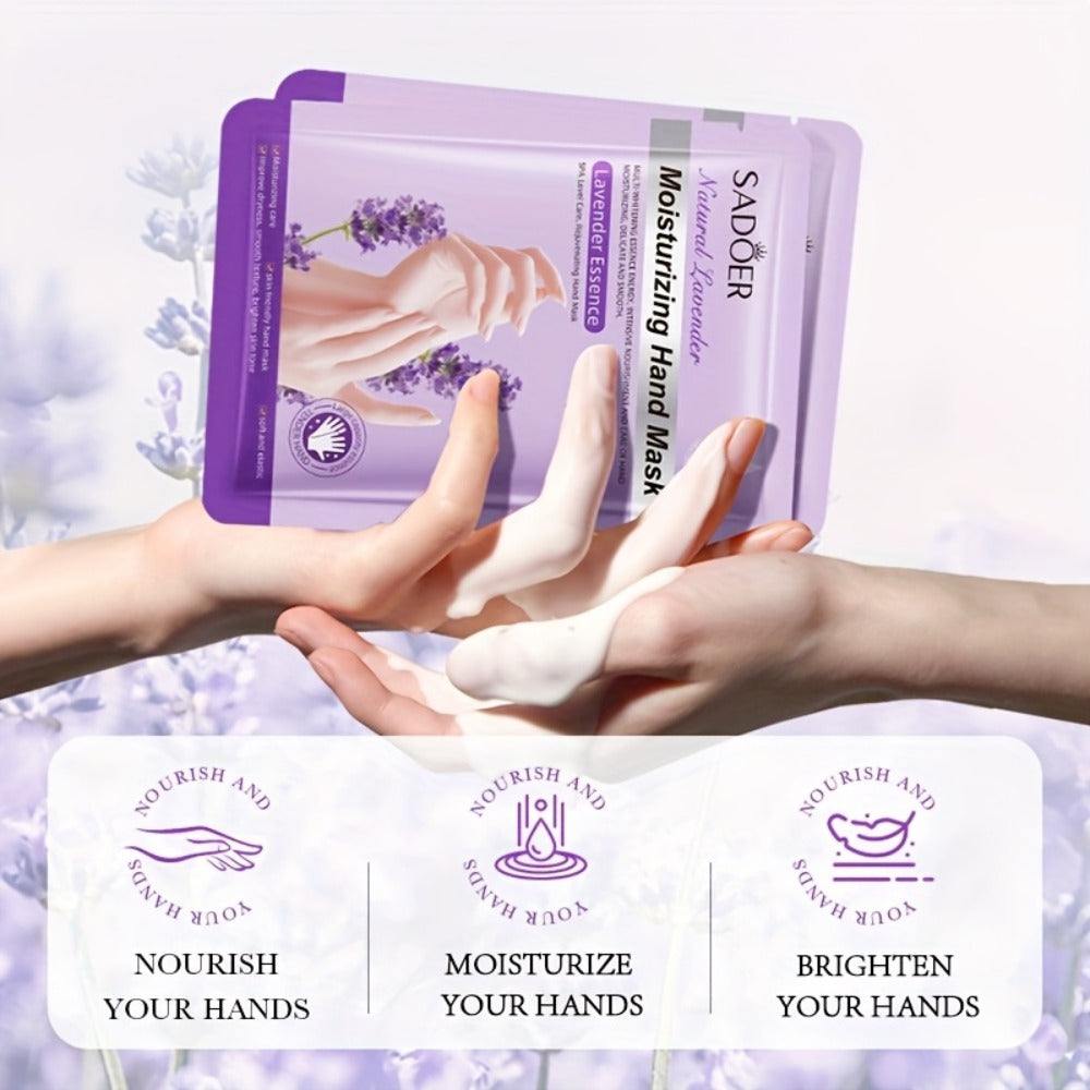 Moisturizing Hand Mask Gloves Glycerin & Lavender 4 & 8 Pairs – Natural Essential Oil Deep Hydrating Hand Spa Treatment — ima