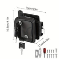 RV Door Lock Replacement – Travel Trailer Entry Door Lock with Deadbolt, Fits 2-3/4" x 3-3/4" Hole, 1-1/4" to 1-1/2" Door Thi