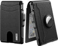Wallet Men's Card Holder Large Capacity Flip Carbon Fiber Metal Cartridge