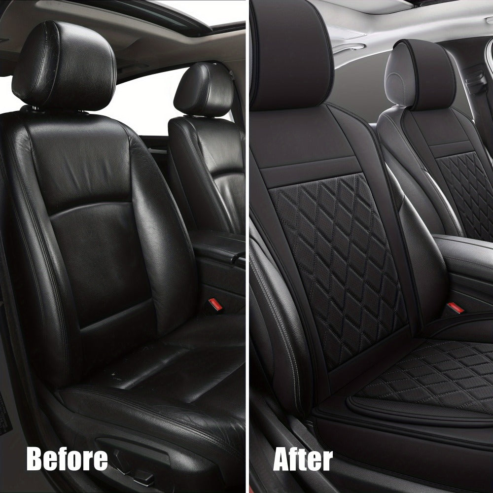 Car Seat Covers Front Pair with Full-Surround High-Back Design and Fifteen Color or Pattern Options — image 47