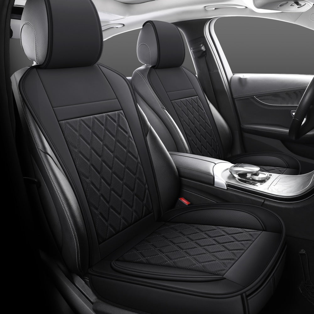 Car Seat Covers Front Pair with Full-Surround High-Back Design and Fifteen Color or Pattern Options — image 1