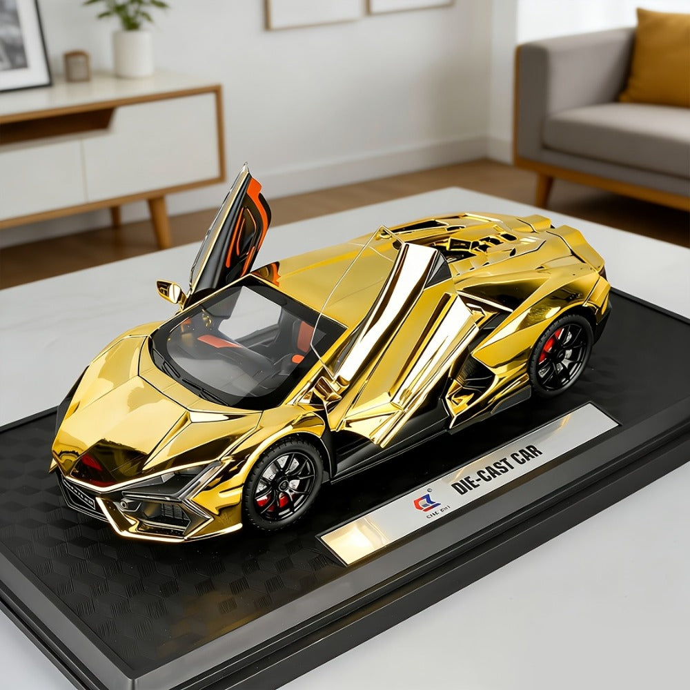 1:24 Scale Die-Cast Sports Car Model Collectible - Zinc Alloy Static Ornament with Realistic Details — image 3