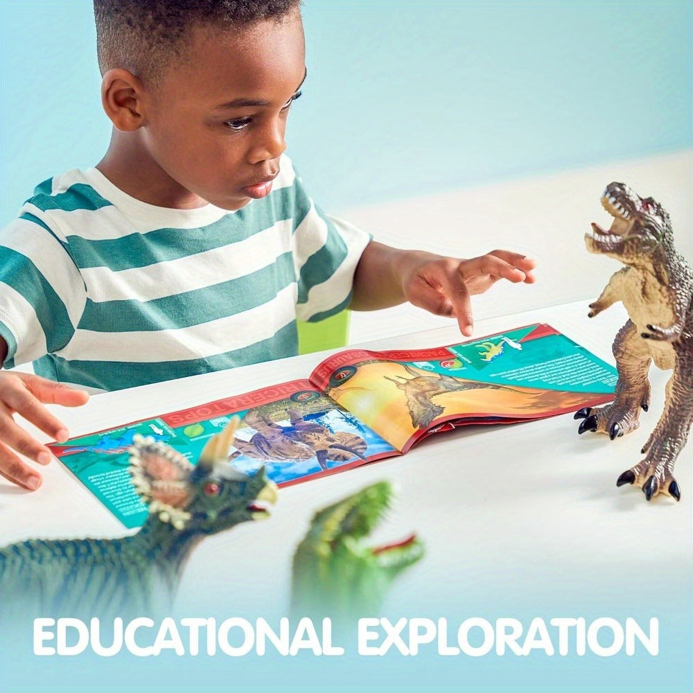 Toddler Dinosaur Figures with Educational Book, 6 Jumbo Realistic Dinosaur Toys for Toddlers 1+ Years — image 7