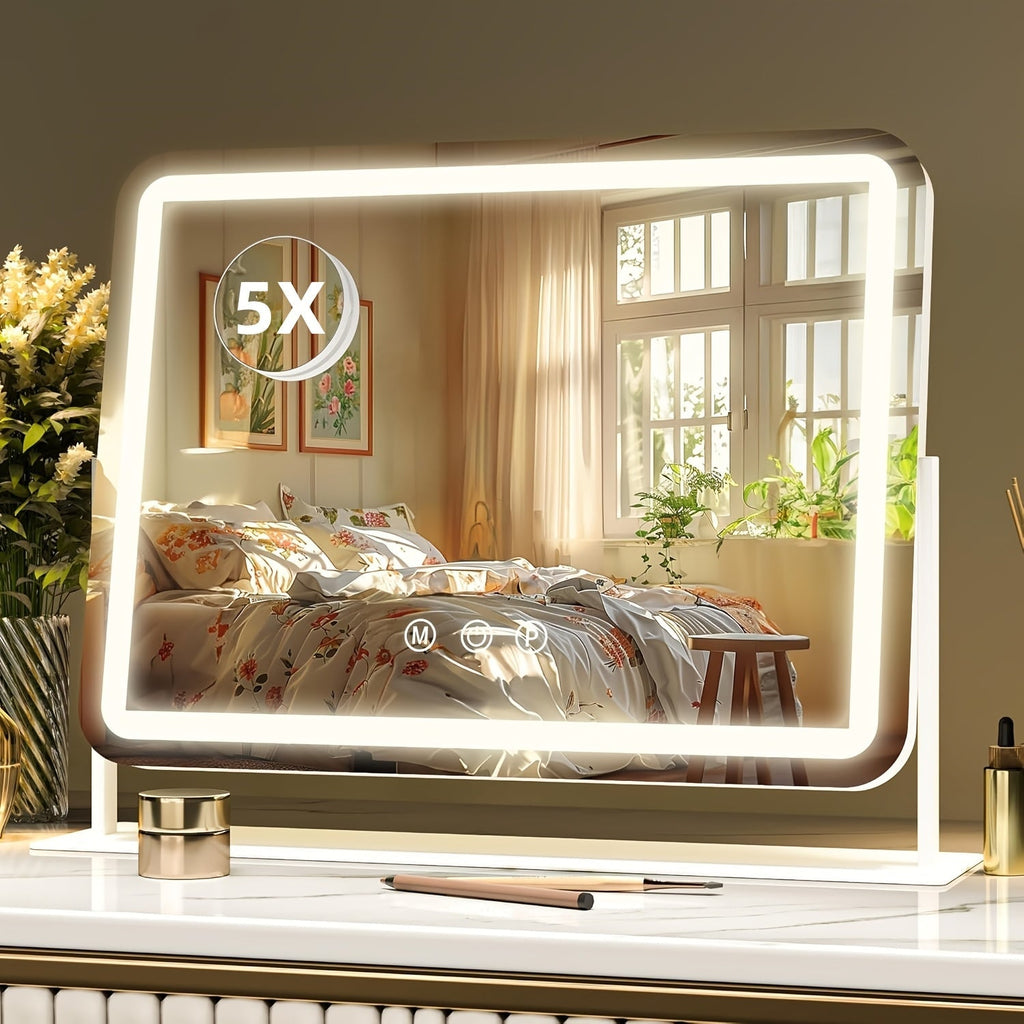 Vanity Mirror with Lights and 5X Magnifying Spotlight, for Makeup, Travel and Everyday Vanity Use — image 10