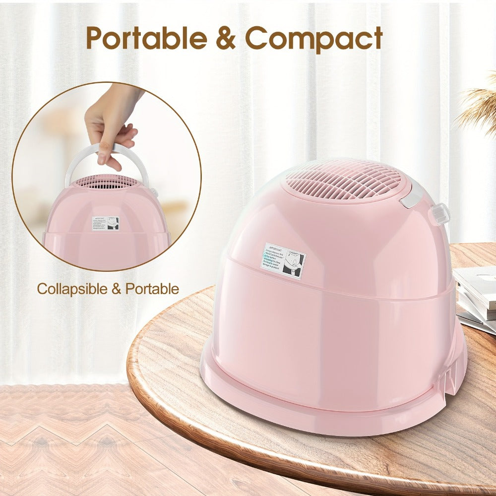 1875W Ionic Hooded Hair Dryer Bonnet Sit Under Hair Dryer for Women 3 Heat Settings, for Home, Travel and Salon Hair Styling 